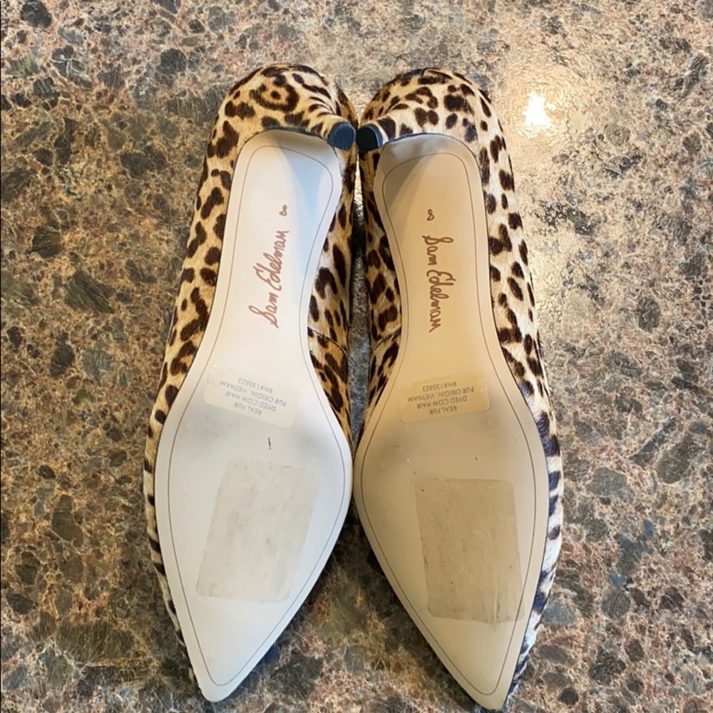 Sam Edelman Leopard Pumps 8 - Picture 7 of 8
